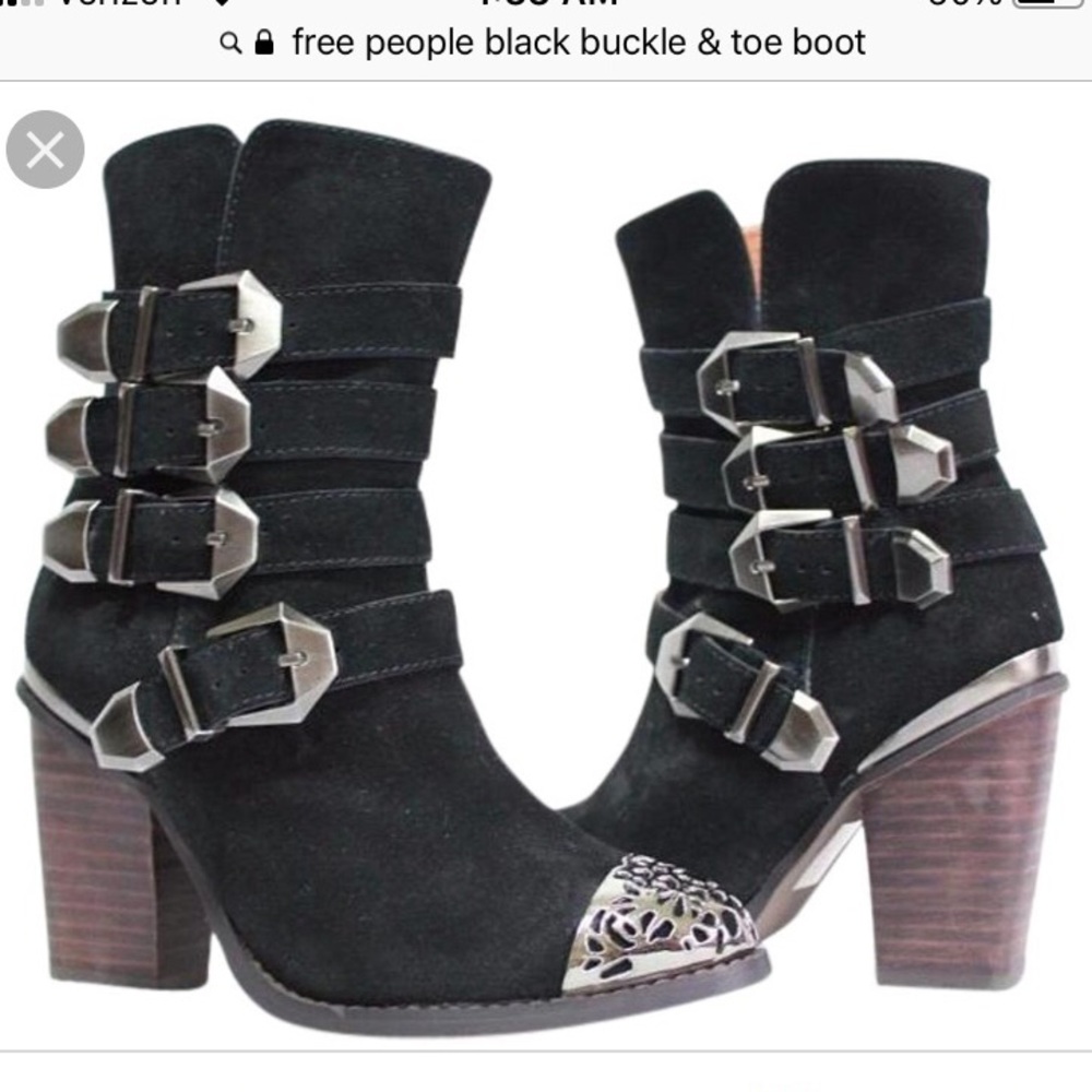 Free People Buckle & Toe Boots